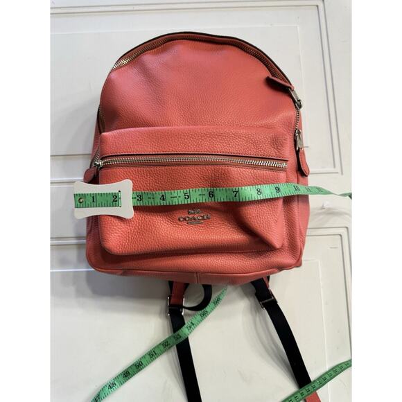 Coach F30550 Medium Charlie Backpack In Pink Coral NWT $350 main image 4